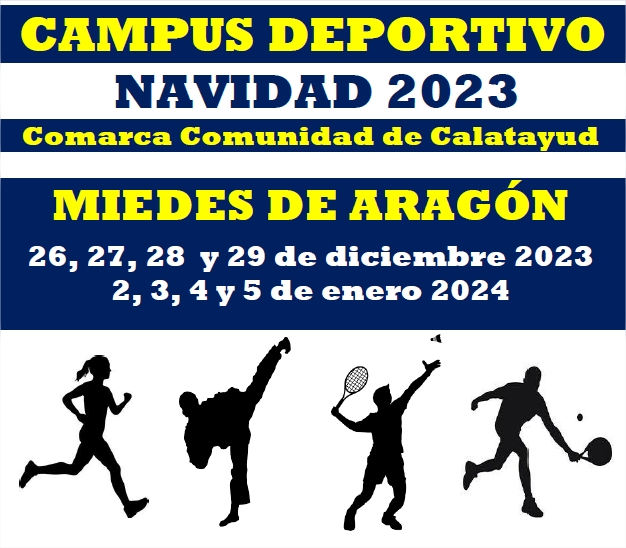 Campus deportivo Navidad 2023 Comarca Comunidad de Calatayud